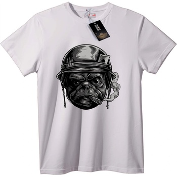 NOONEBRAND Тениска Булдог Войник - M, Black