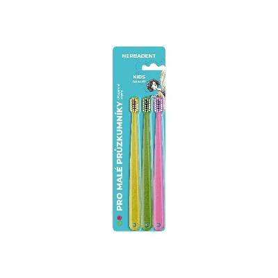 Herbadent Triplepack Kids zubní kartáček s ultrajmnými vlákny