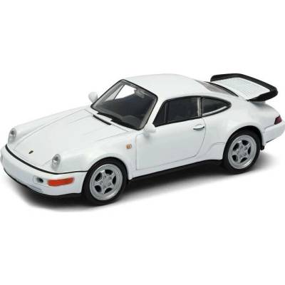 Welly Porsche 964 Turbo model biele 1:34