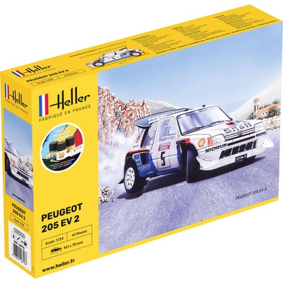 Heller Peugeot 205 EV 2 Starter Kit 1:24