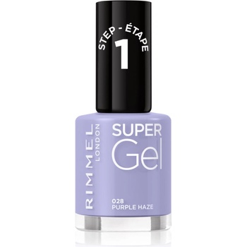 Rimmel Super Gel гел лак за нокти без използване на UV/LED лампа цвят 028 Purple Haze 12ml