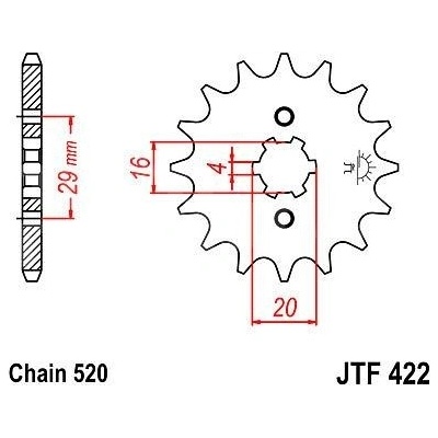 JT Sprockets JTF 422-13 | Zboží Auto