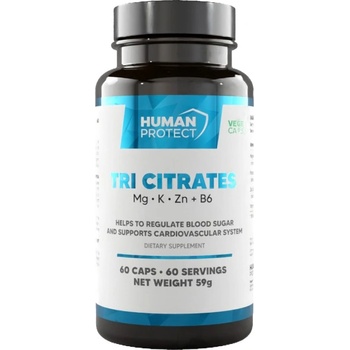 Image 1 of Human Protect Tri Citrate | Magnesium + Potassium + Zinc [60 капсули]