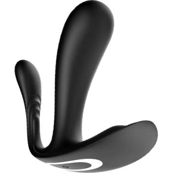 Satisfyer Троен вибратор и стимултор за g-точка "satisfyer top secret plus black" с Мобилно приложение