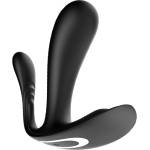 Satisfyer Троен вибратор и стимултор за g-точка "satisfyer top secret plus black" с Мобилно приложение