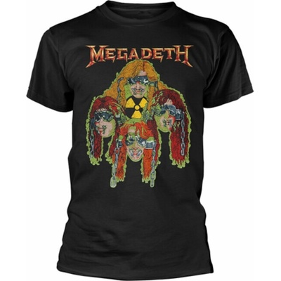 Megadeth Nuclear Glow Heads Black 2XL Риза (PH13343XXL)