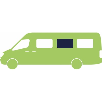 Pevné stredové bočné okno Carbest pre M-B Sprinter od roku 2007 orientácia na strane vodiča