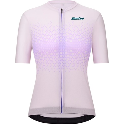 Santini Дамска фланелка с къс ръкав за колоездене Santini Women's Moon S/S Jersey Cycling jersey - Lilla (156-2732-0113)
