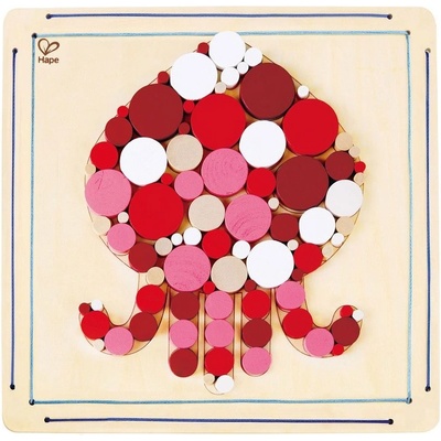 Hape Творчески комплект Hape - Дървена мозайка, Октопод (H5114)