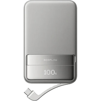 EcoFlow Преносима батерия EcoFlow RAPID Magnetic Power Bank 10000mAh, сива (EF-RAPID100)