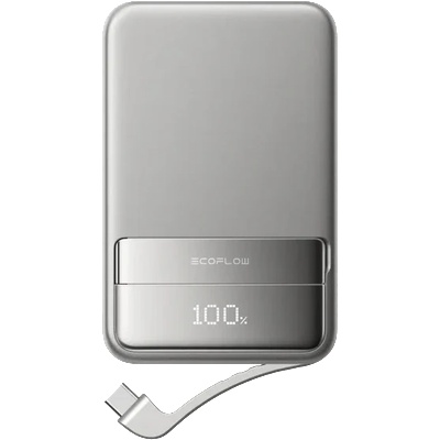 EcoFlow Преносима батерия EcoFlow RAPID Magnetic Power Bank 10000mAh, сива (EF-RAPID100)
