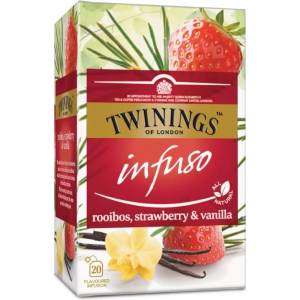 TWININGS Ройбос, Ягода и Ванилия 20 x 2g
