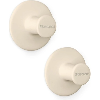 Brabantia Комплект 2 бр закачалки Brabantia ReNew 1006268, Включен монтажен комплект, До 2 кг, Бежов (1006268)