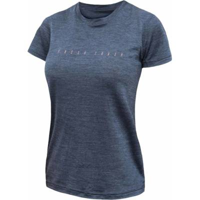 FRESH TRASH FT WOMEN MERINO TENCEL LOGO TEE BLUE