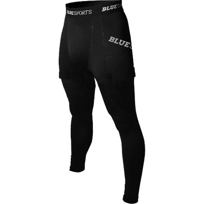 Blue Sports Compression pants YTH