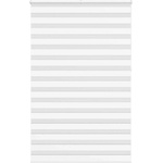vidaXL Зеброва щора бял 145x230 см Ширина на плата 140, 9 см полиестер (4014816)