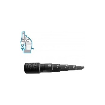 Image 1 of Powerbor Стъпално свредло Ø 8-10-12-14-16 mm (x12 mm), HSS, Weldon 19 (19X8M5)