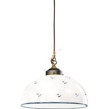 Kolarz 731.32. 19 - Пендел NONNA 1xE27/75W/230V Ø 36 см син (KL0381)