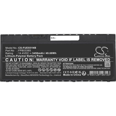 Cameron Sino Батерия за лаптоп FUJITSU LifeBook E448, E5511, T939, U7410, U747, U757, FMVNBP248, FPCBP531 LiPo 14.4V 3450 mAh CAMERON SINO (CS-FUE551NB)