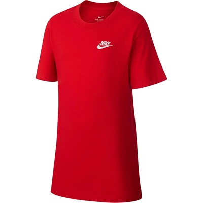 Nike Детска тениска Nike Futura T Shirt Junior Boys - Red/White