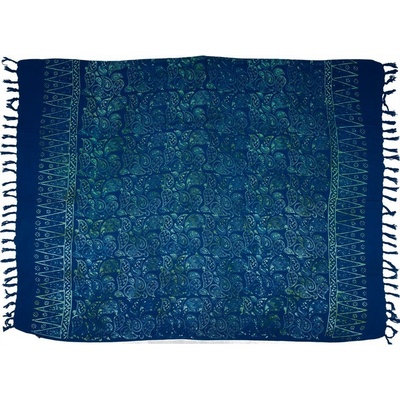 Sarong BO Batik Paisley modrá