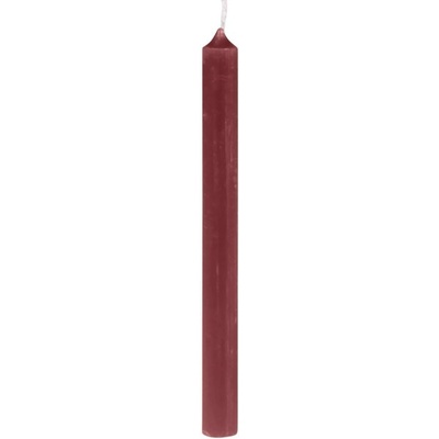 Červená úzká svíčka Taper red - Ø 1,2 *13cm / 2.5h - Chic Antique