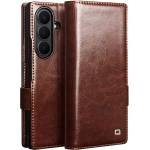 Qialino Кожен Калъф за Samsung Z Fold 8 Ultra, Qialino Leather Book Case, Кафяв (5966012237642)
