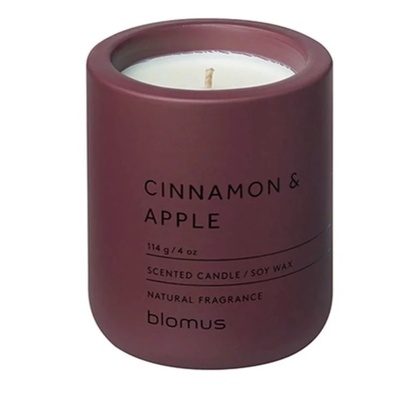 blomus Ароматна свещ FRAGA, размер S - аромат Cinnamon & Apple - цвят Port (BLOMUS-66455)
