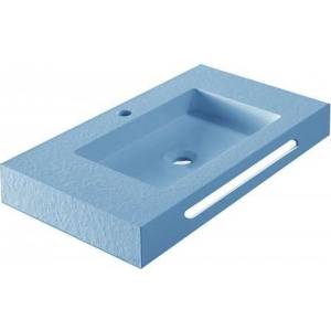  Мивка за баня " RESIN POLY MARBLE" ICC 8046BL, стенен монтаж, смола, син мат, 80x46см (8046BL)