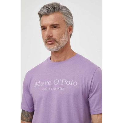 Marc O'Polo Памучна тениска Marc O'Polo в лилаво с принт 423201251052 (423201251052)