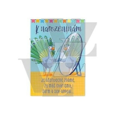 Blahopřání s textem Narozeniny Páv Efekt, Albi