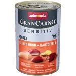 Animonda GranCarno Sensitiv Adult Dog вкус: Пиле + картофи 400g