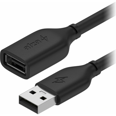 AlzaPower APW-CBAMAF215B Core USB-A (M) to USB-A (F) 2.0, 1.5m, černý