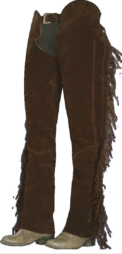 Kentaur Chaps dlouhé s třásněmi hnědá od 3 300 Kč - Heureka.cz