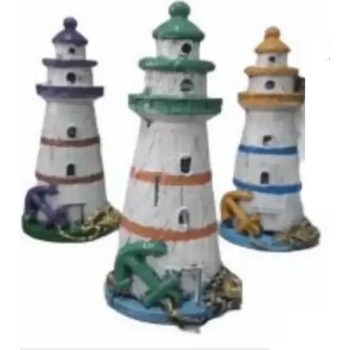 Image 1 of Морски фар с котва за украса и декорация на аквариуми (Рђ1392)