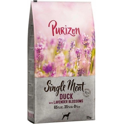 Purizon Single Meat Adult kachna s jablkem a levandulovými květy 12 kg