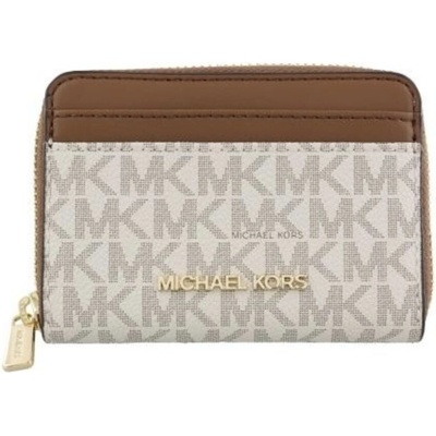 Peněženka Michael Kors double zip wristlet white