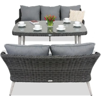 Garden Point Градински мебели Bilbao Apetito с голяма маса за 5 човека Garden Point антрацит (GAP0561-SO23S)