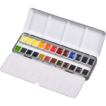 Blockx Watercolour Metal Box Воден цвят Смес 24 бр (41624BXC)