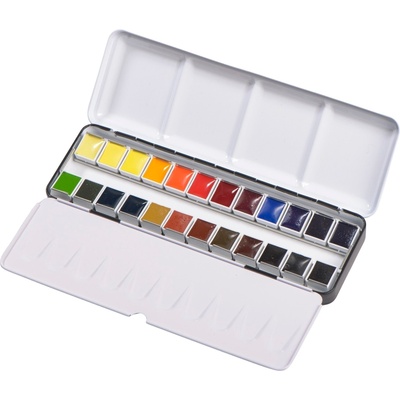 Blockx Watercolour Metal Box Воден цвят Смес 24 бр (41624BXC)