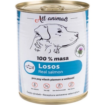 All Animals DOG losos mletý 800 g