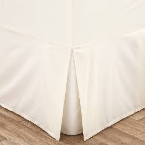 Catherine Lansfield Кремаво еластично перкалово покритие на рамка на легло 135x190 cm Easy Iron Percale - Catherine Lansfield (BD/18277/W/DBVS/CR)