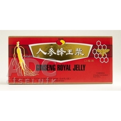 Amazonas GINSENG ROYAL JELLY tekutý výživový doplněk ampule na pití á 10 ml 2018 10 ks