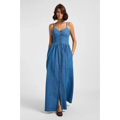 Lee Jeans Corset Maxi Dress 112363488 Denim