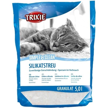TRIXIE Simple' n' Clean Silicate Litter cиликонова котешка тоалетна 5 литра
