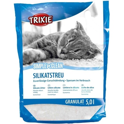TRIXIE Simple' n' Clean Silicate Litter cиликонова котешка тоалетна 5 литра