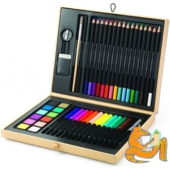 DJECO - Комплект за рисуване в куфарче - Цветна кутия (DJ08797)