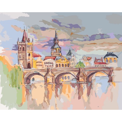 ZUTY Malování podle čísel KARLŮV MOST ZA JASNÉHO DNE 40 x 50 cm