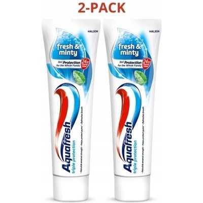 AQUAFRESH FRESH MINTY 2 x 75 ml