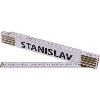Kola Pirkl Metr skládací 2m STANISLAV Profi bílý dřevo